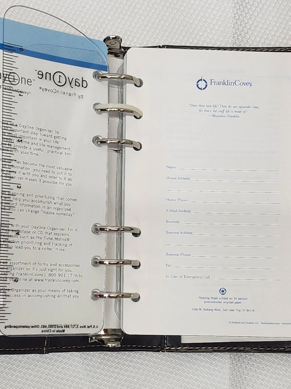 Brand New-Deadstock • DayOne Franklin Covey Organizer
